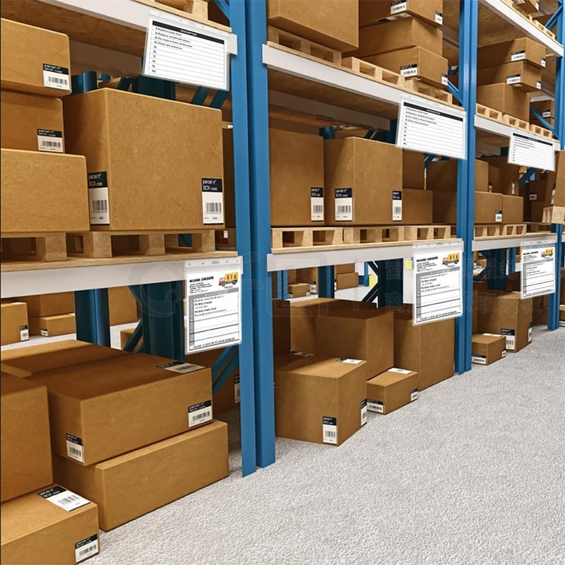 Beebel 10 Pack Job Ticket Holders 8 1/2" x 11" Waterproof Zip Page Protectors Heavy Duty Dry Erase Document Storage Shop Ticket Holders (Clear-Vertical) - Image 4